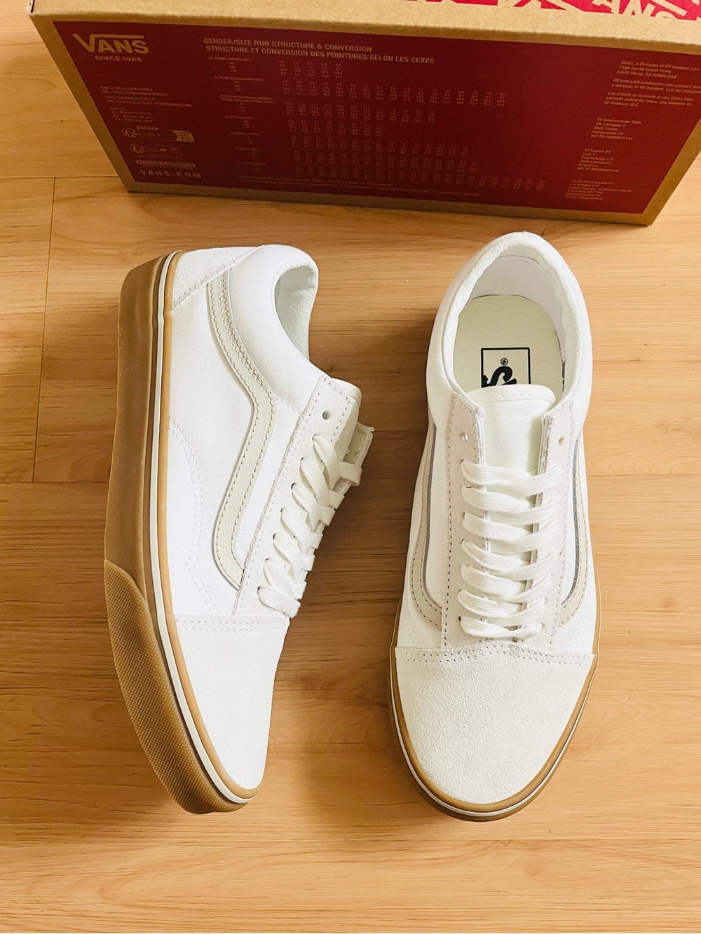 Vans Old Skool Shoe Gum White Women 7.5 US - Picture 6 of 10
